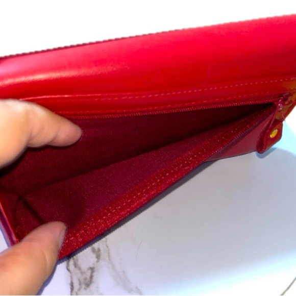 NWT Vintage Etienne Aigner Classic Personal Assets Leather WalletRed - Picture 13 of 16